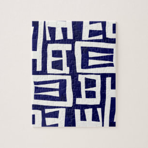 Puzzle Carte africaine - Ivoire Navy