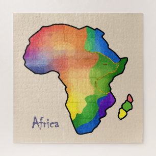 Puzzle Carte Afrique