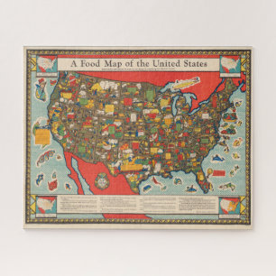 Puzzle Carte alimentaire des États-Unis