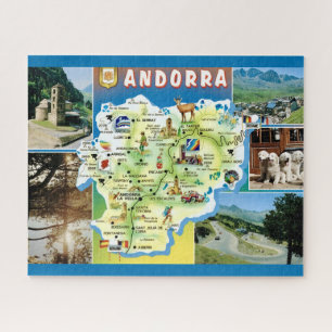 Puzzle Carte ancienne d'Andorre 