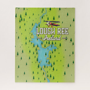 Puzzle Carte ancienne de Lough Ree Irlande.