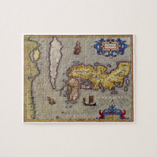 Puzzle Carte antique du Japon par Mercator et Hondius
