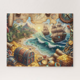 Puzzle Carte au trésor pirate