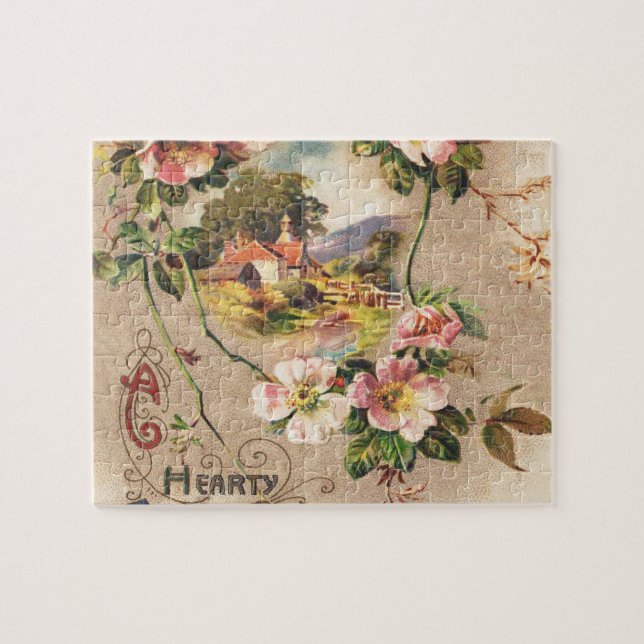 Puzzle Carte d'anniversaire vintage (Horizontal)