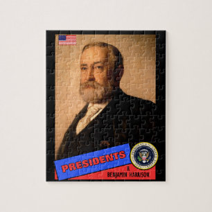 Puzzle Carte de baseball de Benjamin Harrison