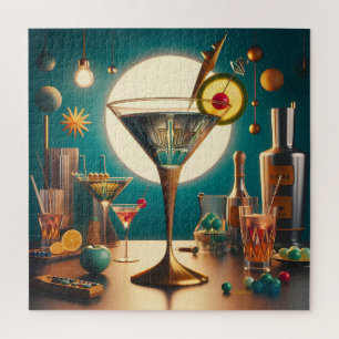 Puzzle Carte de circuit futuriste atomique Martini