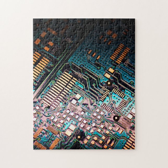 Puzzle Carte de circuit technologique (Vertical)