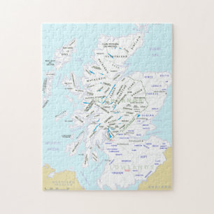 Puzzle Carte de clan de casse-tête de l'Ecosse
