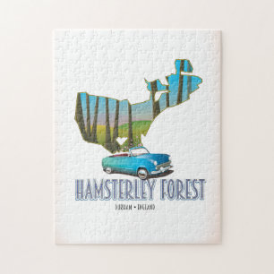 Puzzle Carte de Hamsterley Forest Durham Angleterre
