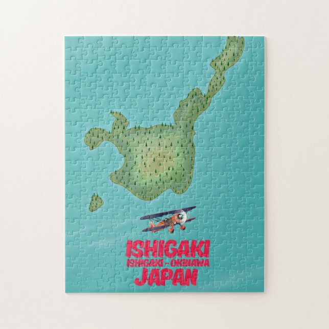 Puzzle Carte de Ishigaki Okinawa, Japon (Vertical)