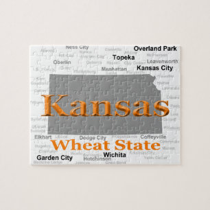 Puzzle Carte de la fierté d'état du Kansas