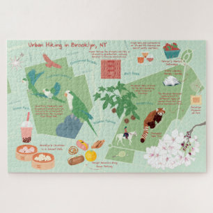 Puzzle Carte de la Randonnée urbaine de Brooklyn