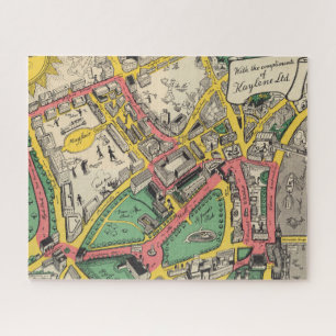 Puzzle Carte de la route du couronnement, Londres, Anglet