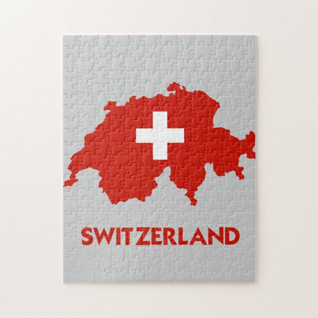 PUZZLE CARTE DE LA SUISSE (Vertical)