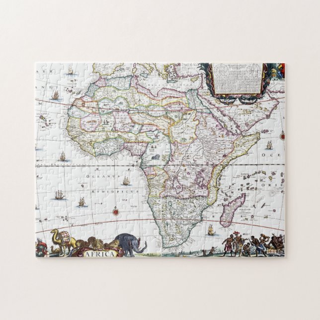Puzzle Carte de l'Afrique | 1696 (Horizontal)