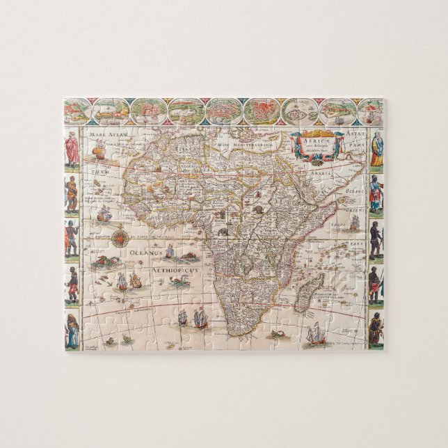 Puzzle Carte de l'Afrique 3 (Horizontal)