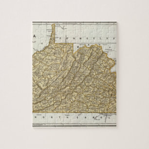 Puzzle Carte de l'Atlas de Virginie