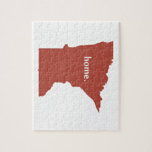 Puzzle Carte de l'état de la silhouette de la maison du M