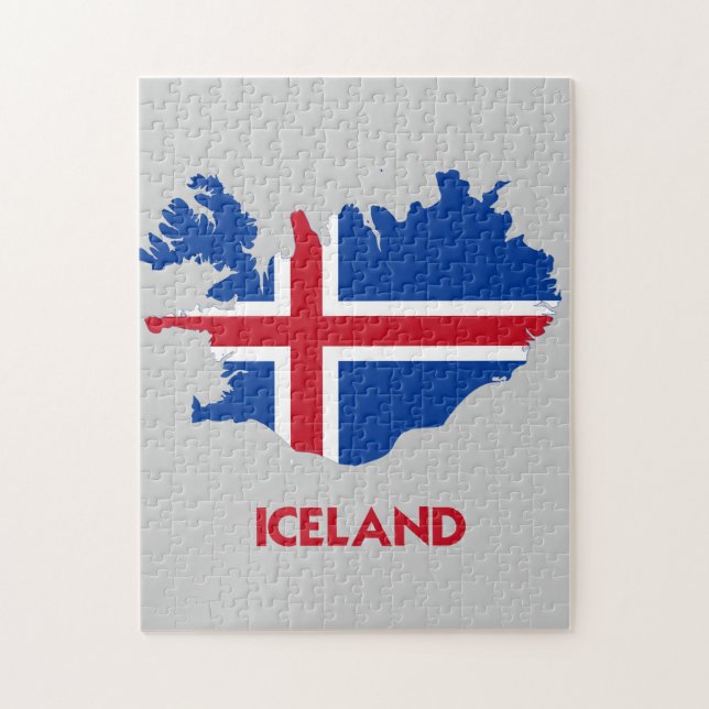 PUZZLE CARTE DE L'ISLANDE (Vertical)