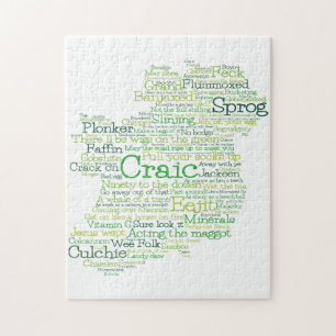 Puzzle Carte de l'lang irlandais