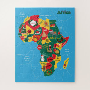Puzzle Carte de Noël Afrique