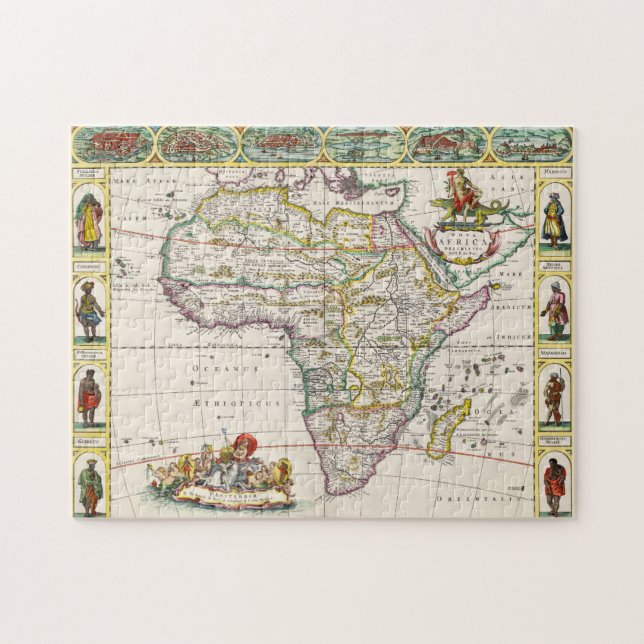Puzzle Carte de nova Afrique de l'Afrique | (Horizontal)