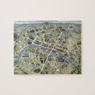 Puzzle Carte de Paris au cours de la période des Grands