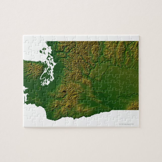 Puzzle Carte de Washington 3 (Horizontal)