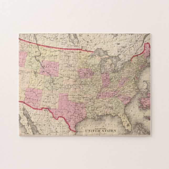 Puzzle Carte des États-Unis 5 (Horizontal)