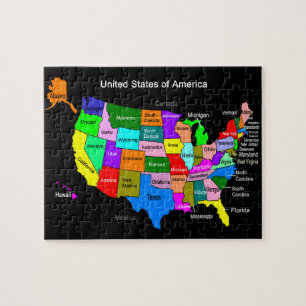 Puzzle Carte des USA