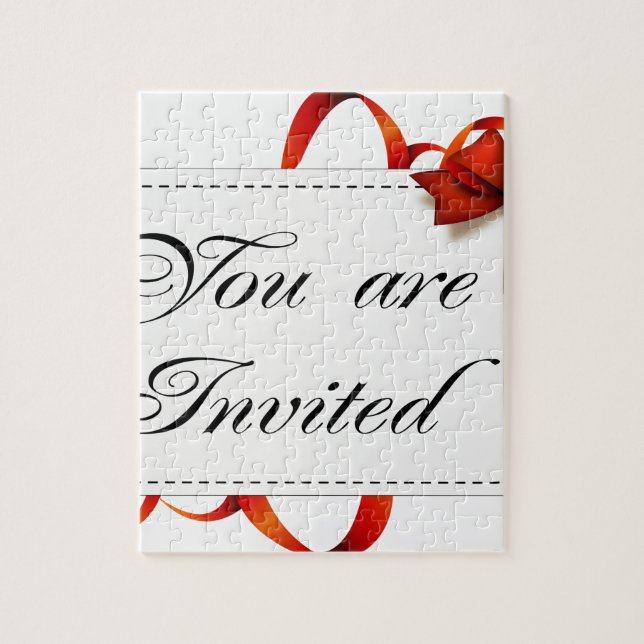 Puzzle Carte d'invitation >> Vous êtes invité (Vertical)