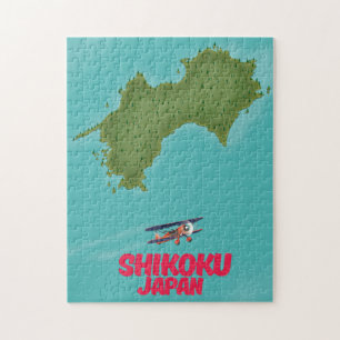 Puzzle Carte du Japon de Shikoku