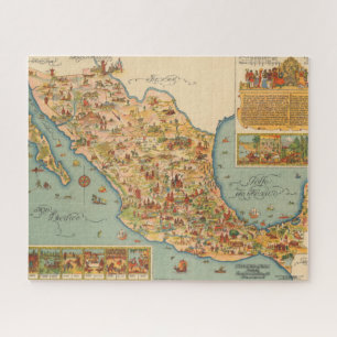 Puzzle Carte du Mexique en images