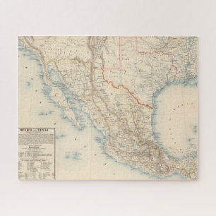 Puzzle Carte du Mexique et du Texas