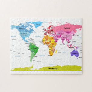 Puzzle Carte du monde