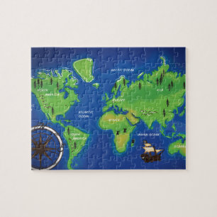 Puzzle Carte du monde
