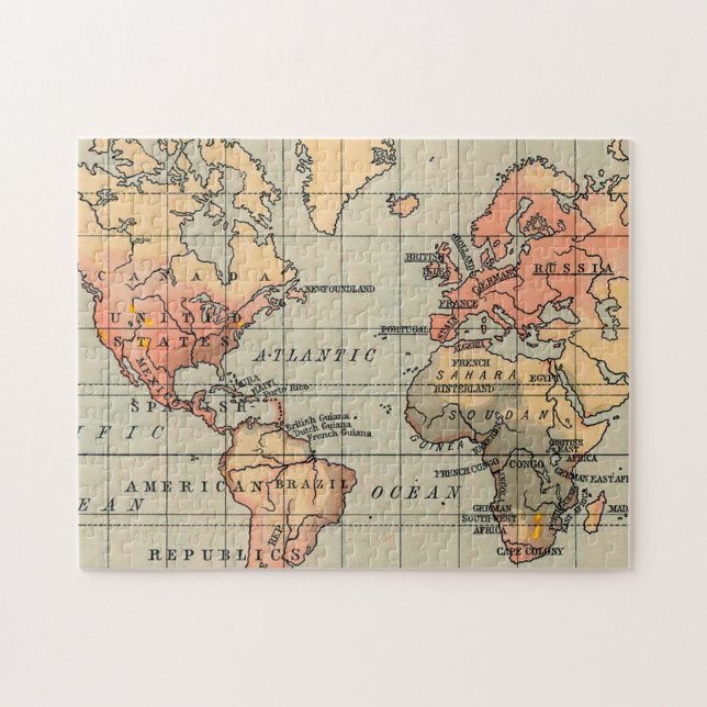 Puzzle Carte du monde antique (Horizontal)