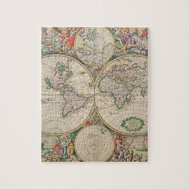 Puzzle Carte du monde antique (Vertical)