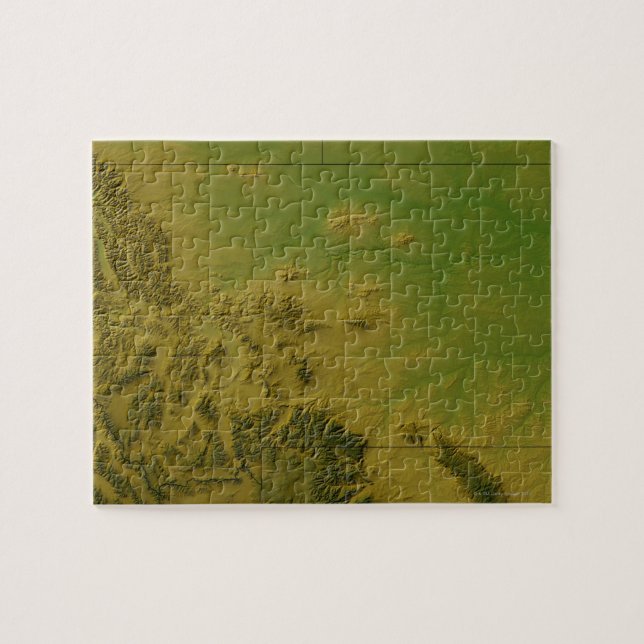 Puzzle Carte du Montana (Horizontal)