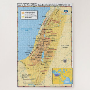 Puzzle Carte du Royaume-Uni d'Israël