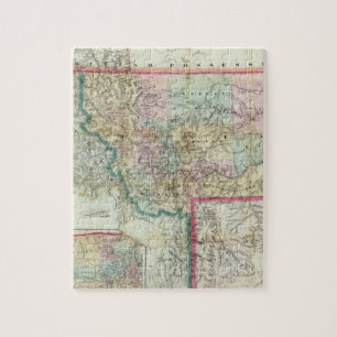Puzzle Carte Du Territoire Du Montana