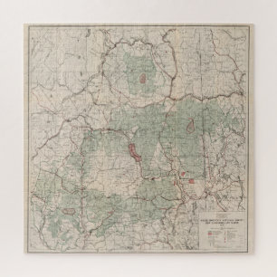 Puzzle Carte forestière nationale des Montagnes blanches