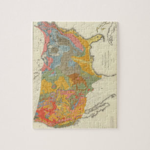 Puzzle Carte géologique américaine