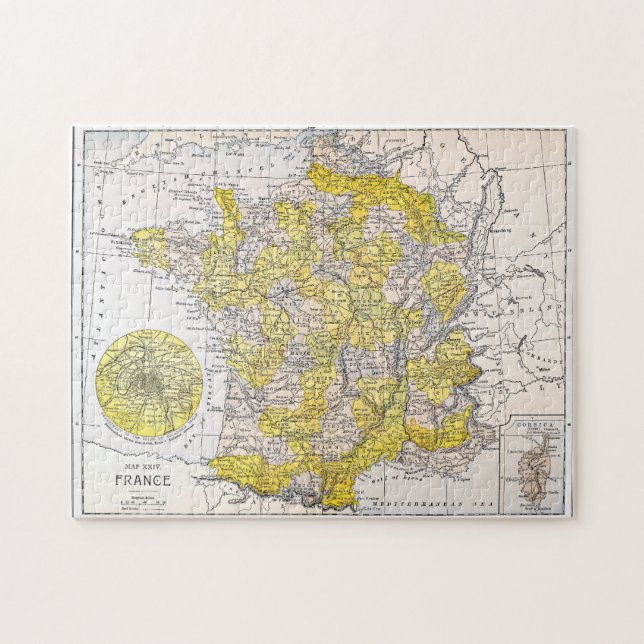PUZZLE CARTE : LA FRANCE (Horizontal)
