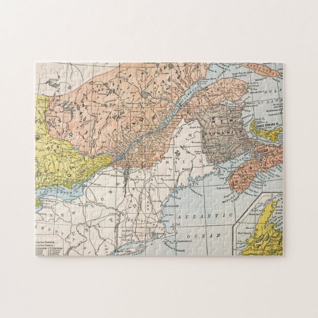 PUZZLE CARTE : LE CANADA ORIENTAL (Horizontal)