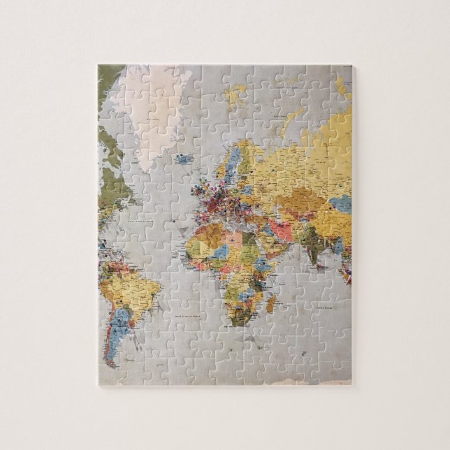 Puzzle carte mondiale (Vertical)