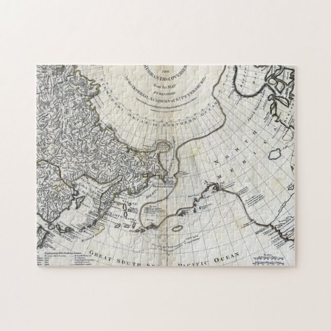 PUZZLE CARTE : NORTH PACIFIC (Horizontal)