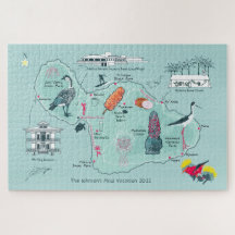 Carte personnalisable de Maui, Hawaii Jigsaw Puzzl