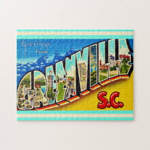 Puzzle Carte postale ancienne de Greenville SC 11x14