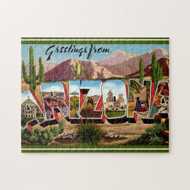 Puzzle Carte postale de voeux Arizona (Horizontal)